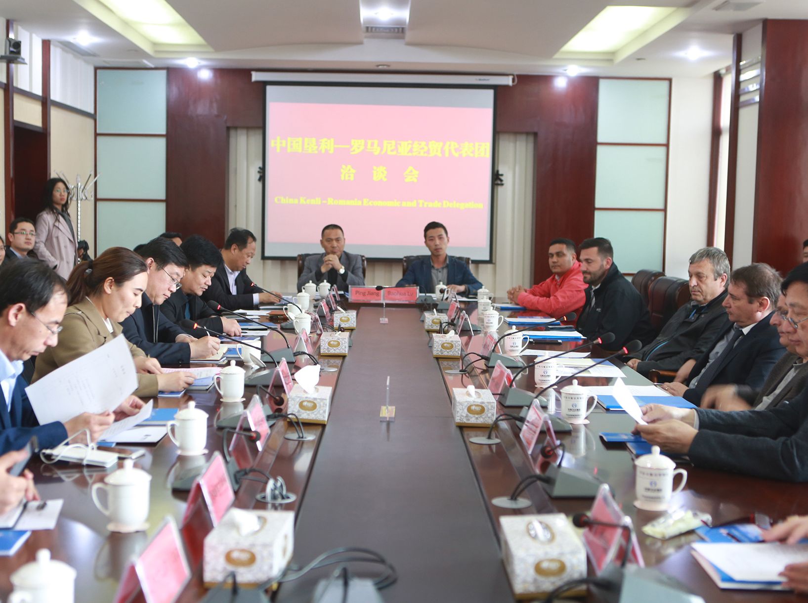 垦利区与罗马尼亚多瑙河三角洲经贸洽谈会在中国Z6尊龙集团官方网站集团顺利召开